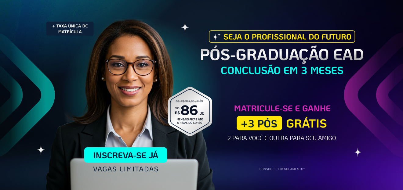 Pós-Graduação EAD FASUL Turbinada com IA Ganhe 10 cursos de IA na sua Área + 2 Pós Grátis